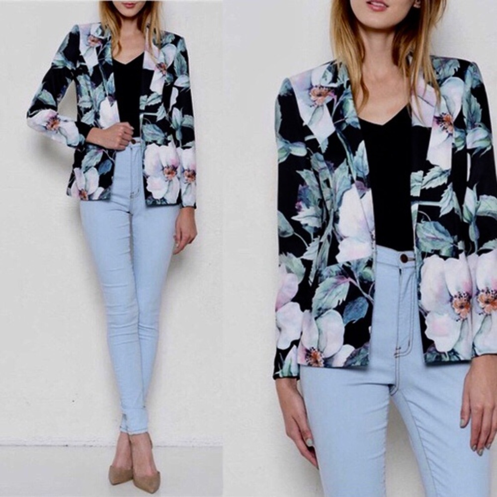 L’atiste | Floral Print Blazer | Small
